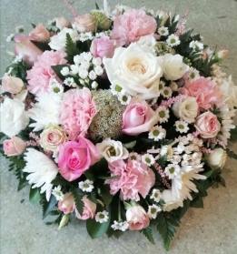 Traditional  Posy  Pink and White